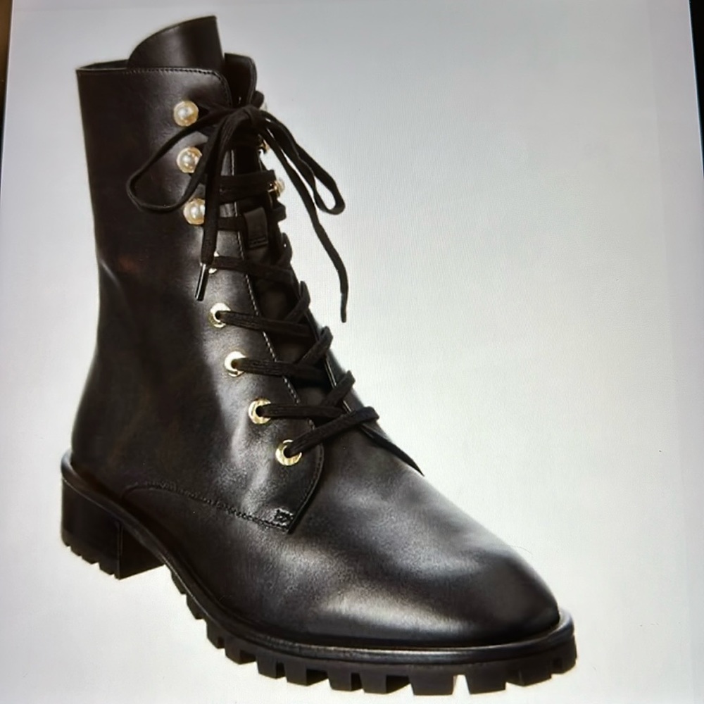 Laine Leather Combat Boots Size 9,5
